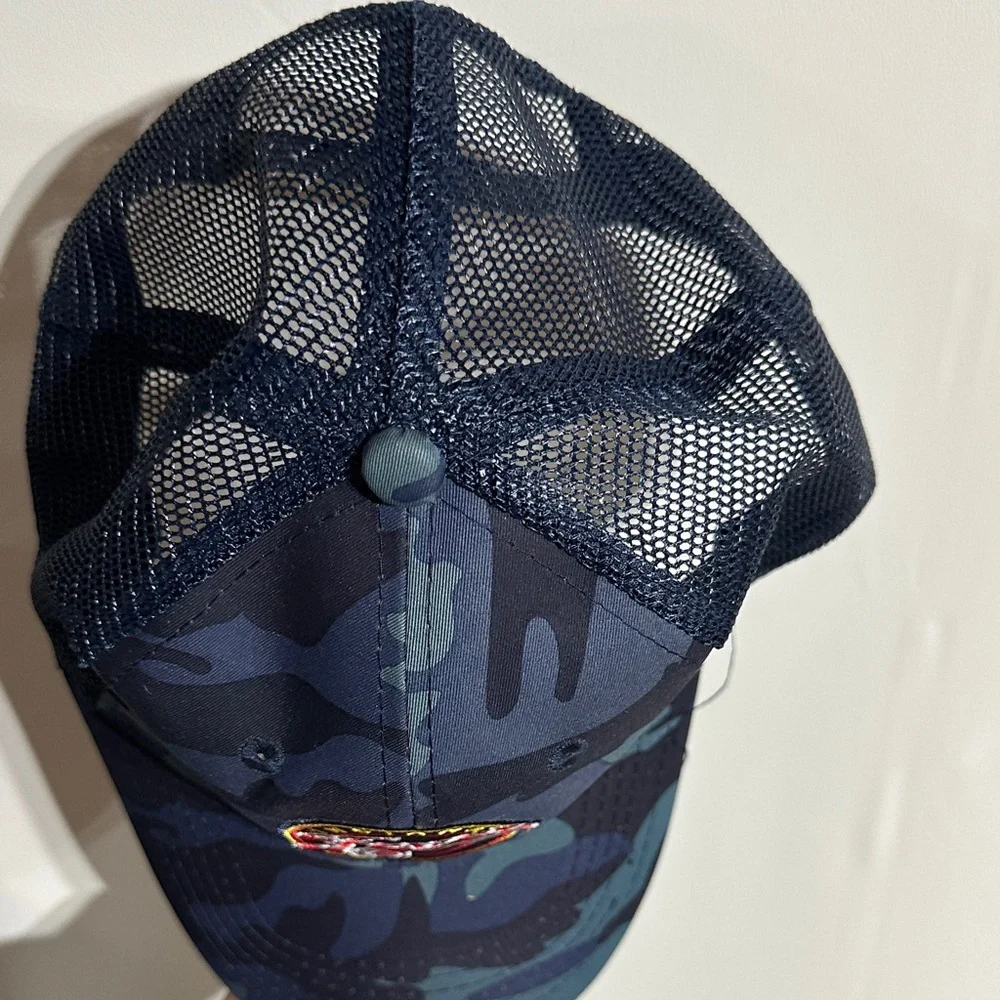 Indiana Fever Navy Camo Mesh Trucker Hat - Picture 2 of 6